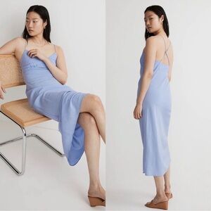 Madewell Layton Midi Slip Dress whimsical violet Minimalist Preppy Quiet Luxury